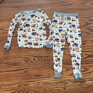 Little Sleepies Construction Two Piece Long Sleeve Long Pants Set, 4T